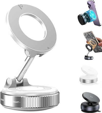 Support téléphone ventouse + aimant – 360° rotatif